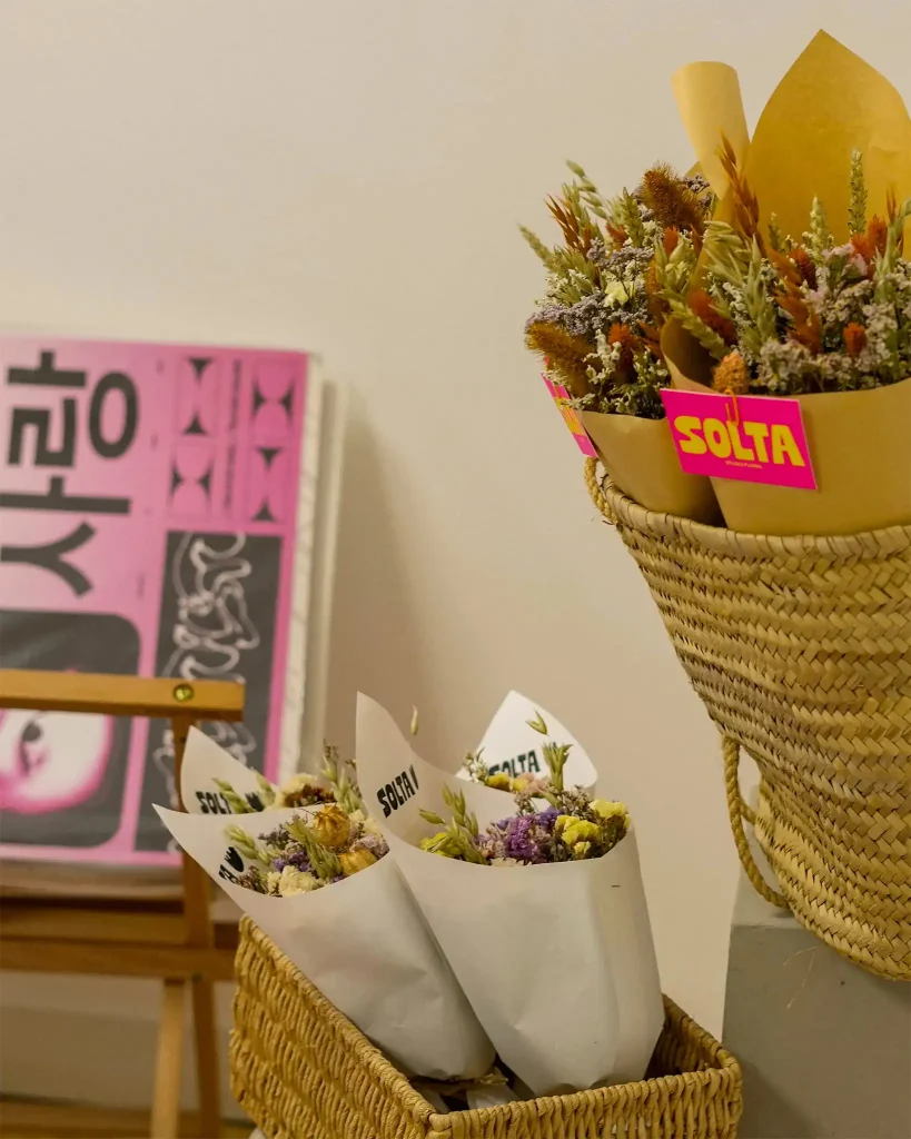 Bouquet de fleurs séchées