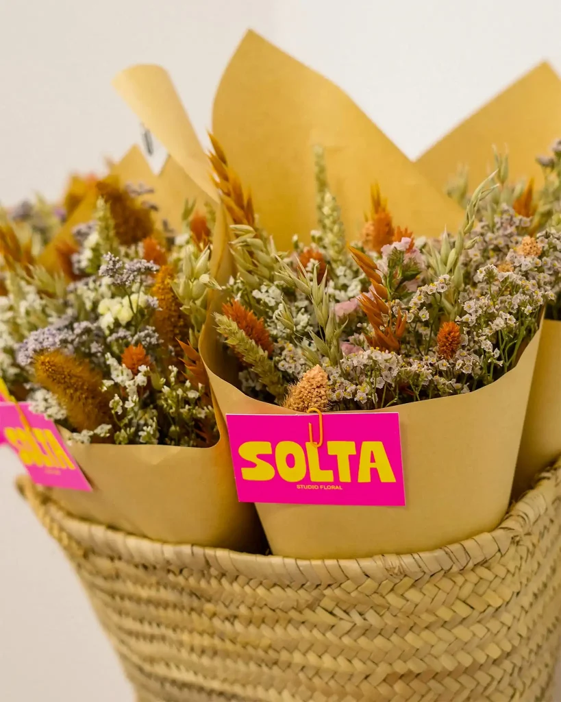 Bouquet de fleurs séchées