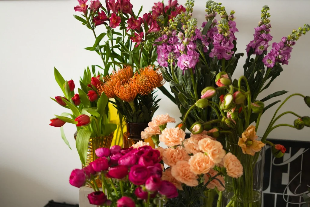 Les fleurs de saisons à l'atelier